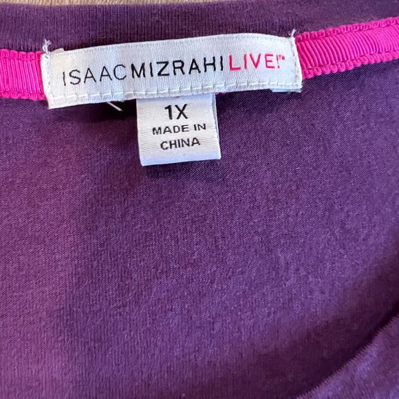 Susan Graver & Isaac Mizrahi Bejeweled Bead Sparkle Tops Women's Sz. 1x Lot of 2 - Picture 5 of 14